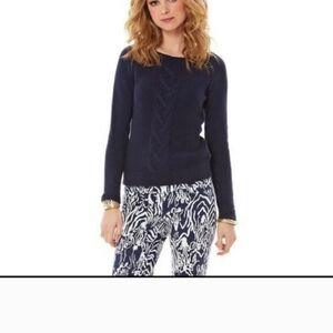 LILLY PULITZER Cable knit fitted sweater XS